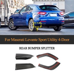 Carbon Fiber Rear Bumper Splitter for Maserati Levante Sport Utility 4-Door 2016-2018