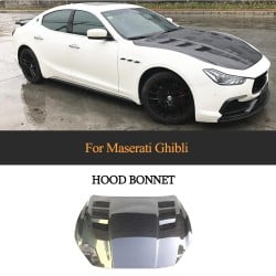 Auto Carbon Fiber Engine Hood for Maserati Ghibli S Q4 Sedan 4-Door 2014-2020