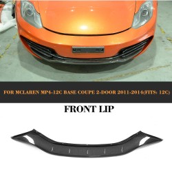 Carbon Fiber Front Bumper Lip Spoiler Splitters for McLaren MP4-12C Base Coupe Convertible 2-Door 2011-2014