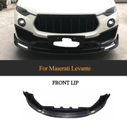 Fit For Maserati Levante 2016-2019 Front Bumper Lip Chin Spoiler Carbon Fiber