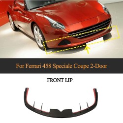 Carbon Fiber Front Bumper Lip Spoiler for Ferrari 458 Speciale Coupe 2014-2015