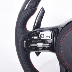 Carbon Fiber + Perforated Leather Steering Wheel for Mercedes-AMG Model 2018+