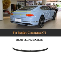 Dry Carbon Fiber Rear Wing Spoiler for Bentley Continental GT Coupe 2018-2022