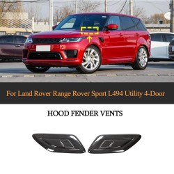 Dry Carbon Fiber Car Bonnet Vents for Land Rover Range Rover Sport HSE Dynamic Sport 4-Door 2018-2020