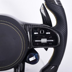 Carbon fiber steering wheel for Mercedes-AMG with selector knobs