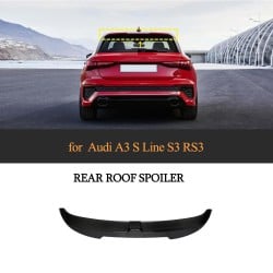 Carbon Fiber Rear Roof Spoiler for Audi A3 S Line S3 RS3 2021-2022