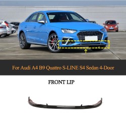 Dry Carbon Fiber Front Lip for Audi A4 S-LINE S4 Sedan 4-Door 2020-2021