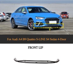 Carbon Fiber A4 S4 Front Lip Splitter for Audi A4 S-LINE S4 Sedan 4-Door 2020-2021