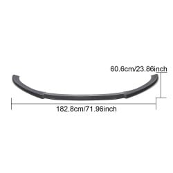 For Audi RS6 Avant 2013-2018 Carbon Fiber Front Bumper Lip Chin Spoiler