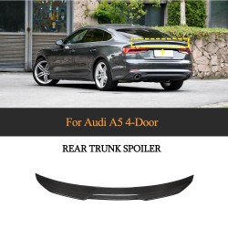 For Audi A7 Quattro S7 RS7 Sportback 2019+ Carbon Fiber Rear Trunk Boot Spoiler Wing Lip