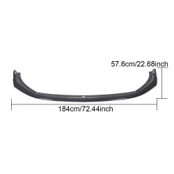 Dry Carbon Fiber Front Lip with Winglets for Audi RS4 B9 Avant 2018-2020