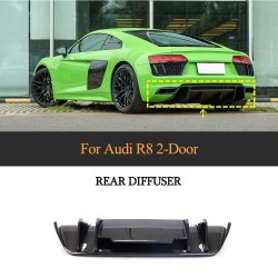 Dry Carbon Fiber R8 Car Rear Lip Diffuser for Audi R8 Gen 2 V10 Coupe 2016-2018
