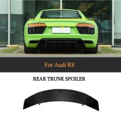 Dry Carbon Fiber R8 Ducktail Wing Spoiler for Audi R8 Gen 2 V10 Coupe 2016-2018