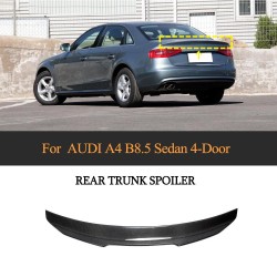 Carbon Fiber Rear Car Trunk Spoiler for Audi A4 B8.5 A4L Sedan 4-Door 2013-2016