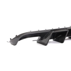 Carbon Fiber Rear Bumper Diffuser for Audi A4 S4 Base Sedan 4-Door 2008-2012