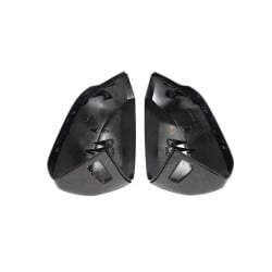 Carbon Fiber Side Rearview Mirror Cover Caps for Audi Q2 (Quattro) Base/Sline 2018-2020 Q3 Base/Sline 2019-2020 with Lane Assist