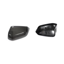 Carbon Fiber Side Rearview Mirror Cover Caps for Audi Q2 (Quattro) Base/Sline 2018-2020 Q3 Base/Sline 2019-2020 with Lane Assist