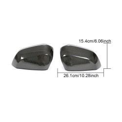 Carbon Fiber Side Rearview Mirror Cover Caps for Audi Q2 (Quattro) Base/Sline 2018-2020 Q3 Base/Sline 2019-2020 with Lane Assist