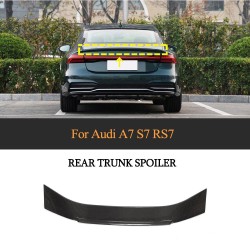 Carbon Fiber Rear Spoiler for Audi A7 S-Line S7 RS7 4-Door 2019-2020