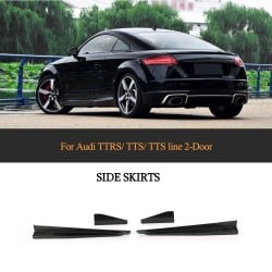 4pcs/set A Style Carbon Side Skirts for Audi TT MK3 Type 8S TTS TTRS TT SLINE 2-Door 2015-2018