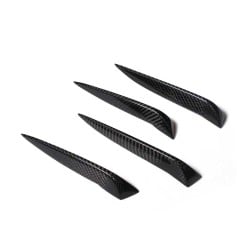 Carbon Fiber S3 Front Bumper Fins For Audi A3 8V S3 Sedan 4door 2014-2016