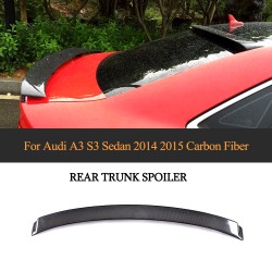 Rear Wing Spoiler for Audi A3 S3 2014 - 2019 Carbon Fiber Rear Roof Window Wing