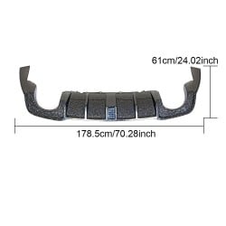 Forged Carbon Fiber Facelift RS3 Rear Bumper Lip for Audi RS3 8V Sedan 2017- 2019