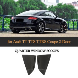 Dry Carbon Fiber TTRS Rear Window Louver Vents for Audi TTS TT MK3 8S 2016-2019
