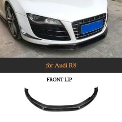 Carbon Fiber R8 Front Bumper Lip Skirt for Audi R8 V8 V10 GT Spyder Convertible 2008-2015