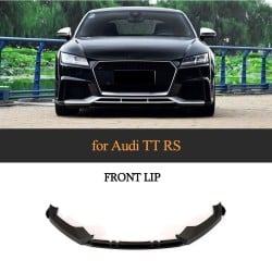 TTRS Carbon Fiber Car Front Bumper Lip Splitter for Audi TTRS MK3 8S 2016-2019