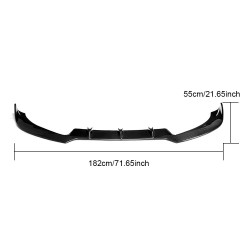 Carbon Fiber Front Bumper Lip Chin Spoiler Body Kit Fit For AUDI RS5 2012-2015
