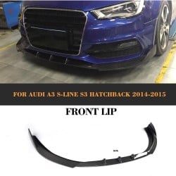 Carbon Fiber S3 Front Bumper Lip for Audi A3 S-LINE S3 Hatchback 2014-2016