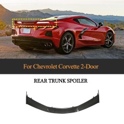 Carbon Rear Spoiler Sport Wing Fits for Chevrolet Corvette Stingray C8 2020-2021