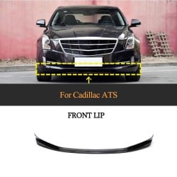 Carbon Fiber Front Bumper Splitter Lip Chin For Cadillac ATS 2015 - 2017