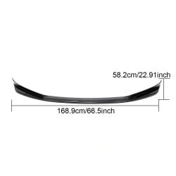 Carbon Fiber Front Bumper Splitter Lip Chin For Cadillac ATS 2015 - 2017