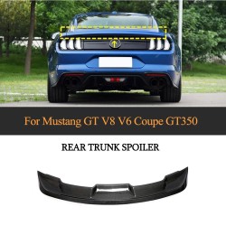 Carbon Fiber Ducktail Trunk Spoiler for Ford Mustang GT500 Shelby GT350 Coupe 2-Door 2015-2020