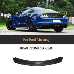 Real Full Carbon Fiber Rear Spoiler Wing for Ford Mustang GT Coupe 2-Door 2015-2020