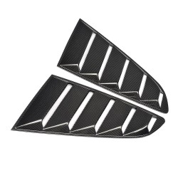 Dry Carbon Fiber Exterior Accessories Rear Window Vents for Ford Mustang GT Coupe 2-Door 2015-2017