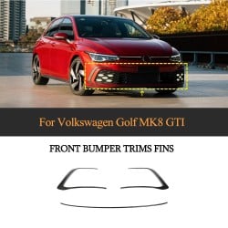 Dry Carbon Fiber MK8 Front Bumper Grille Fog Light Trim for VW Volkswagen Golf 8 GTI 2D 4D 2021-2022