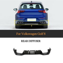 Carbon Fiber Rear Diffuser for Volkswagen MK8 Golf R 2021-2022