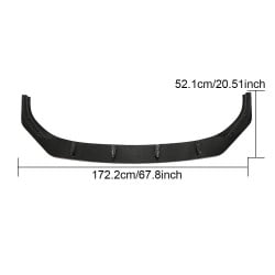 Carbon Fiber Front Bumper Lip for Volkswagen Golf R MK8 2021-2022