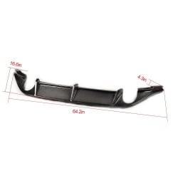 Carbon Fiber Rear Diffuser for Volkswagen VW Golf VII MK7 GTI 2014-2017