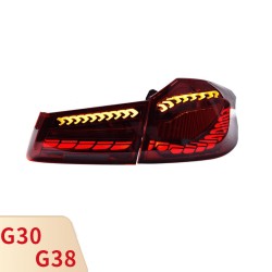 Upgrade to 2021 Dynamic Flowing LED Tail Lights for BMW 5 Series G30 G38 (2018-2020) | 1 Pair