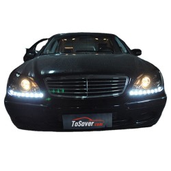 Upgrade to Full LED Xenon Headlights for Mercedes S-Class W220 | 1999-2005 | Pair