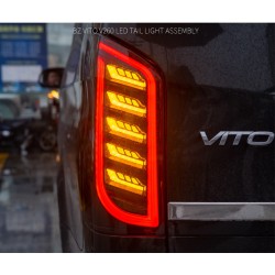 Upgrade to Full LED Dynamic Taillights with Flowing Turn Signal for 2016-2021 Mercedes New V-Class | Pair | Plug-and-Play
