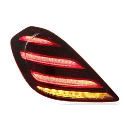 Upgrade to Full LED Tail Lights with Dynamic Flowing Turn Signals for 2013-2016 Mercedes S-Class W222 | Pair