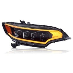 Upgrade to LED Headlights for 2014-2019 Honda Fit Jazz | Lens with Daytime Running Lights | Plug-and-Play | Pair