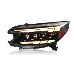 Upgrade to LED Dynamic Headlights for 2012-2014 Honda CR-V | 4-Lens | Plug-and-Play | Pair