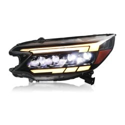 Upgrade to LED Dynamic Headlights for 2012-2014 Honda CR-V | 4-Lens | Plug-and-Play | Pair