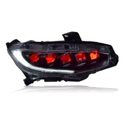 Upgrade to Full LED Dynamic Headlights for 2016-2020 Honda Civic | Plug-and-Play | Pair